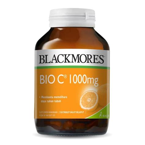 Dan untuk kamu yang punya asam lambung gak perlu kawatir. Blackmores Bio C 1000mg 150 kapsul BPOM Kalbe vitamin ...