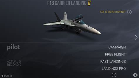 F18 Carrier Landing Ii Android Os Игры программы приложения для