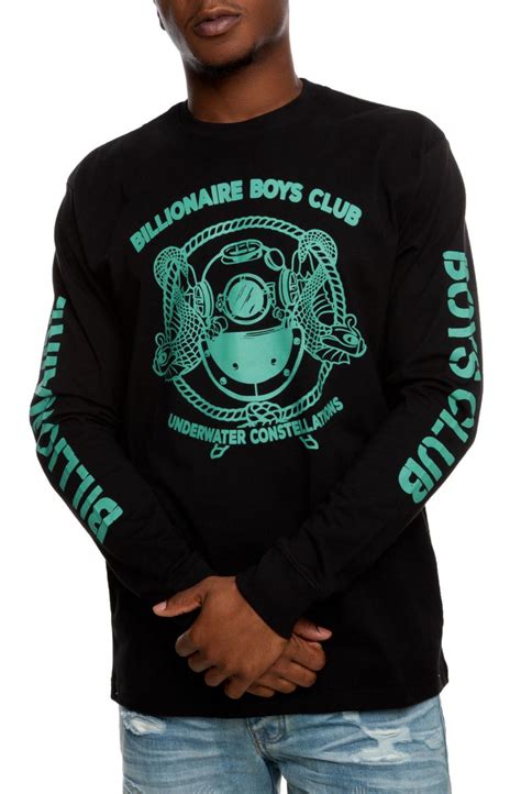 Billionaire Boys Club Mission Long Sleeve Tee In Black 891 7204 Karmaloop