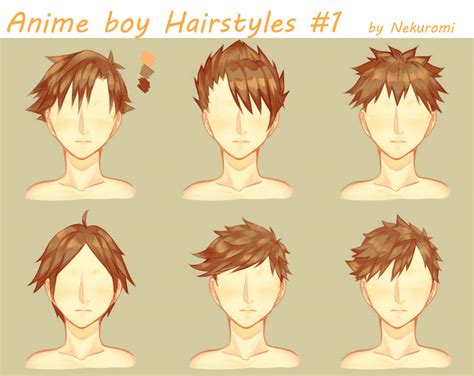 Anime Boy Hairstyles 1 By Nekuromii On Deviantart