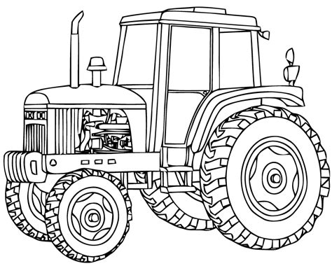 Coloriage Tracteur 141929 Transport Dessin à Colorier Coloriages