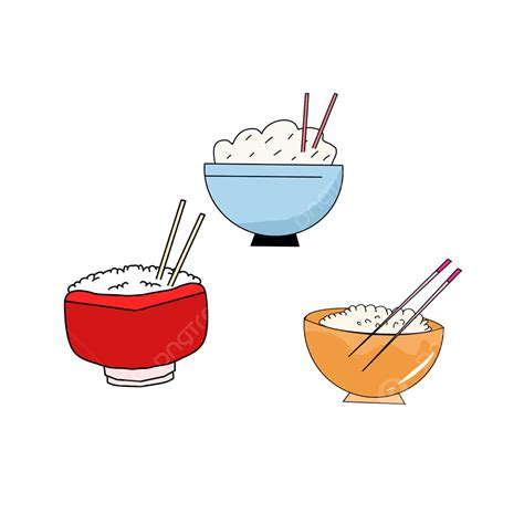 Chopstick Hand Png Picture Hand Drawn Cartoon Of Rice Chopsticks Rice