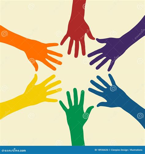 Rainbow Hand Stock Vector Illustration Of Hope Person 18936626