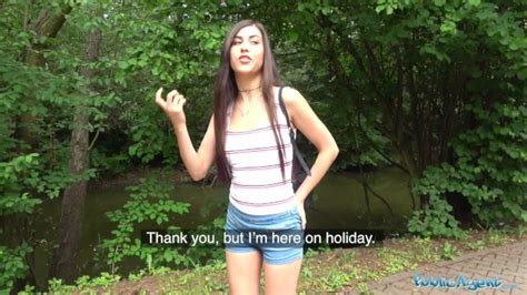 public agent horny sexy tourist sucks and fucks in secluded forest xxx mobile porno videos