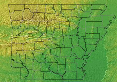 Arkansas Geography Arkansas Regions And Landforms