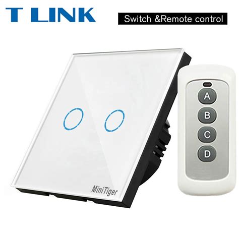 Tlink Smart Touch Switch 2 Gang 1 Way Remote Control Light Switch
