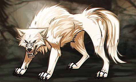 How to draw a wolf easily, step by step is the tutorial today. How to Draw a White Wolf, Step by Step, anime animals ...