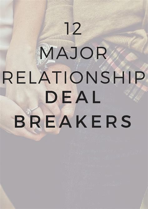 Relationship Deal Breakers Quotes Tingdaq