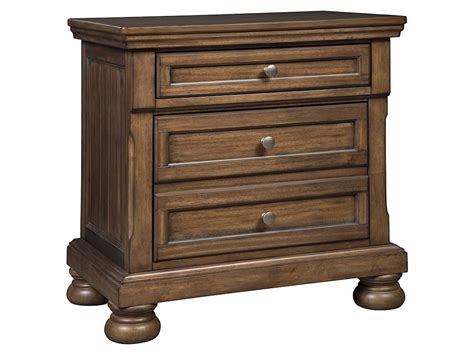 Signature Design By Ashley Flynnter Two Drawer Night Stand With Hidden