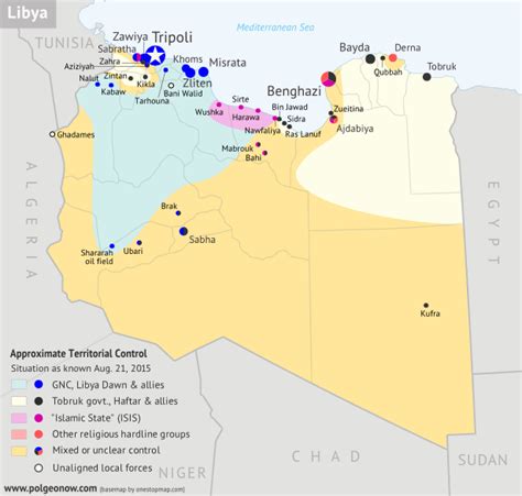 Libya Control Map Shows Detailed Territorial Control In Libyas Civil