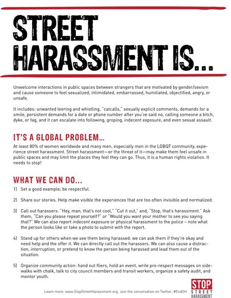 Fliers Street Harassment Is Stop Street Harassment