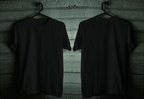 Contoh Kaos Hitam Kaos depan belakang seragam elegan samping hebat emas