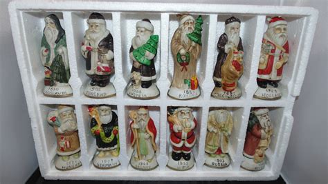 Vintage Santas From Around The World 12 Ceramic Santa Claus Etsy