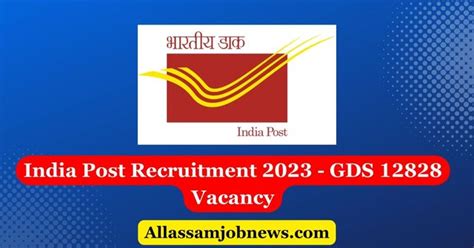 India Post Recruitment 2023 GDS 12828 Vacancy