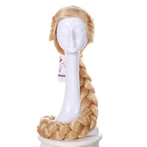 Rapunzel Wig Blonde Princess Wigs 3x Braids Cosplay Hair Wig For