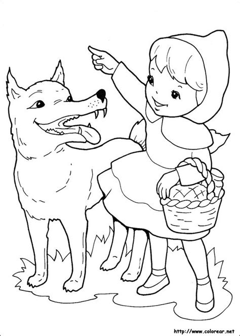 Dibujos de Caperucita Roja para colorear Colorear imágenes
