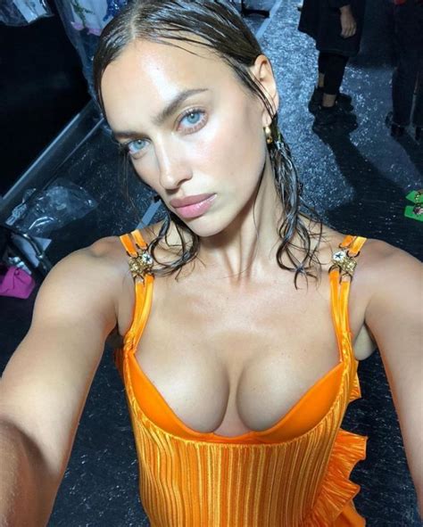 Irina Shayk Sexy Bts At The Versace Show 4 Photos And  The