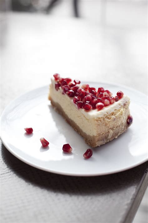 Desserts Strongly Recommended Cheesecake With Pomegranate Seeds