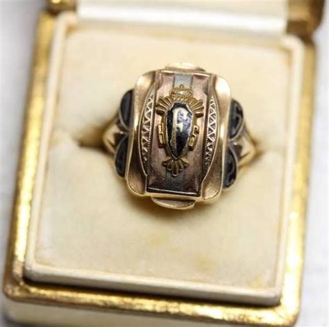 High School Mans 1942 10k Class Ring Rings For Men Jewelry Vintage Jewelry