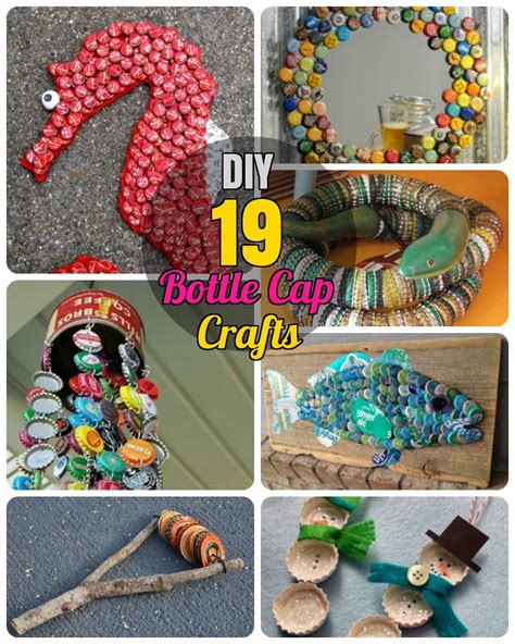 19 Easy And Striking Diy Bottle Cap Craft Ideas Diy Craft Ideas And Gardening