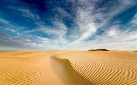 Desert Blue Sky Sand Dunes Waves In The Sand Sand Infinity