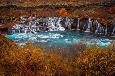 This Waterfall Is Just Magical During Autumn Iceland 1920x1280 Oc