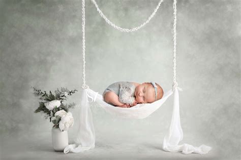 Newborn Digital Backdrop Beautiful Swing For Baby Girl Etsy Digital