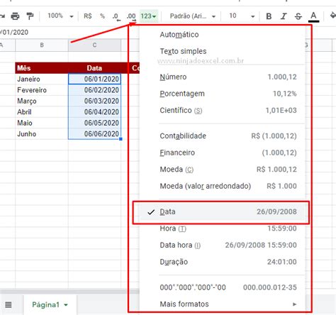 Formatar N Meros Em Uma Planilha No Google Planilhas Ninja Do Excel