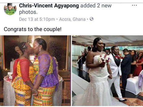 Viral Photos Of 2 Ghanaian Lesbian Who Got Married To Each Other In Holland Exlink Lodge