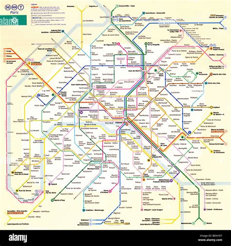 Parigi Metro Map La Capitale Francese Della Metropolitana Mappa Di