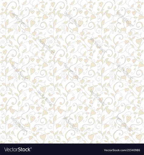 Seamless Love Background Wedding Floral Pattern Vector Image