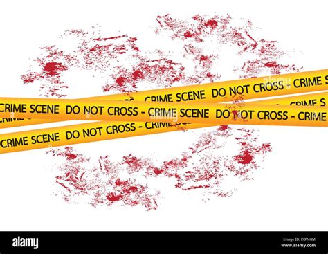Crime Scene Danger Tapes Illustration Stock Vector Image And Art Alamy