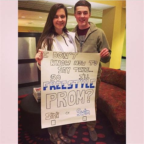 Just Freestyle It For Swimmers Prompictures Hoco Proposals Asking