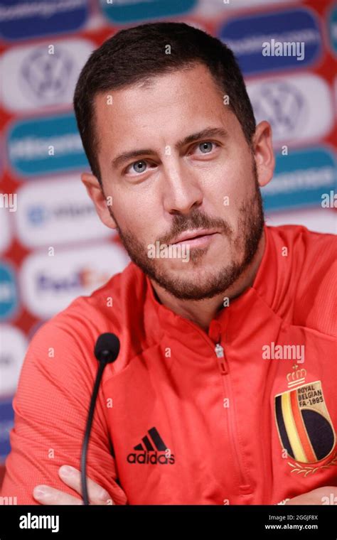 Belgiums Eden Hazard Pictured During A Press Conference Of Belgian