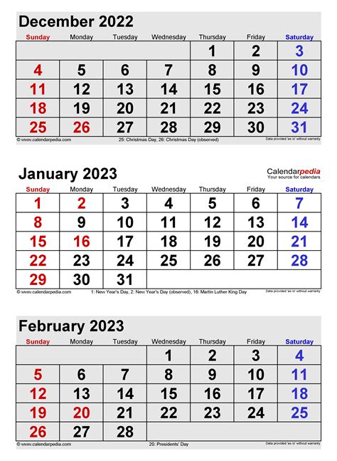 Dec 2023 Jan 2023 Calendar