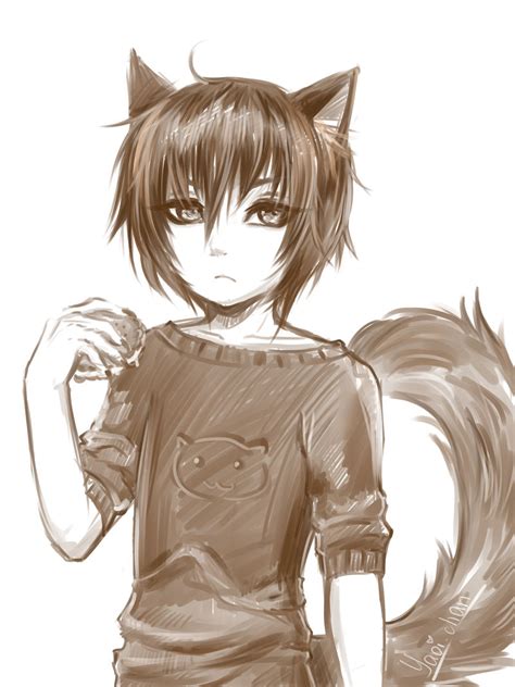 Wolf boy anime boys picture 149446. Little wolf by kikukikaku on DeviantArt