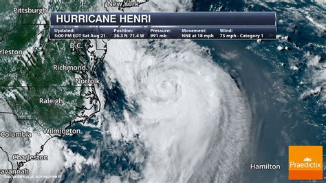 Latest On Hurricane Henri August 22 2021 Praedictix