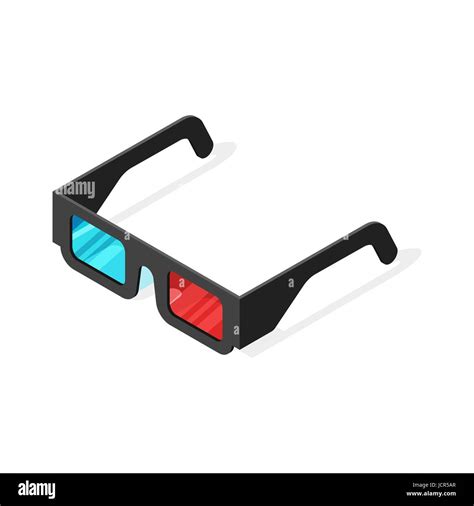 Isometric Vector Illustration Of 3d Glasses Isolated On White Background Stock Vector Image
