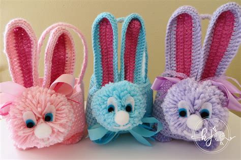Easter Bunny Basket Crochet Pattern Etsy