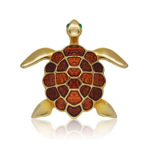 Colorful Stained Glass Fantasy Turtle Pin Custom Jr Fashion Accessories