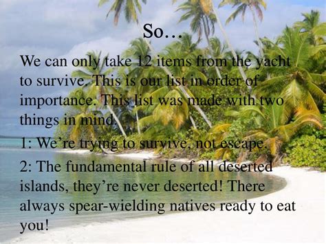 Ppt Island Survival 101 Powerpoint Presentation Free Download Id1950862