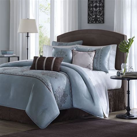 See all of croscill's comforter sets available in california king, king, queen and full. blue and brown Comforter Sets with Matching Curtains ...