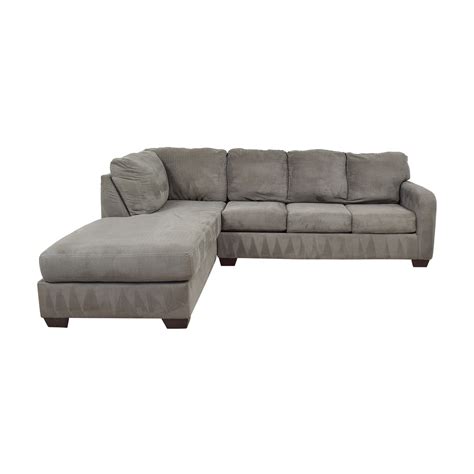 Ashley Grey Sectional Sofa Baci Living Room