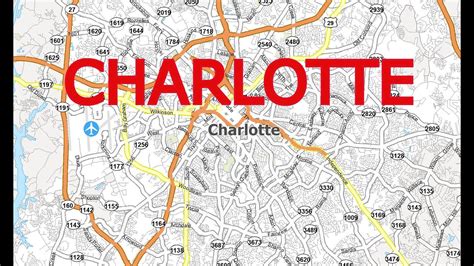 Map Of Charlotte North Carolina Youtube