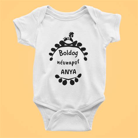 Boldog névnapot, szép szemű leány! Baba body | Boldog névnapot Anya! | MadeInGift.hu