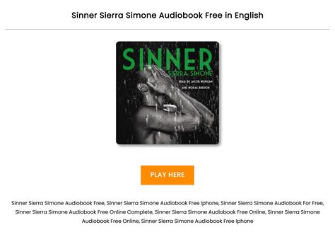 Sinner Sierra Simone Audiobook Free Online Ios By Mirella Dechen Issuu