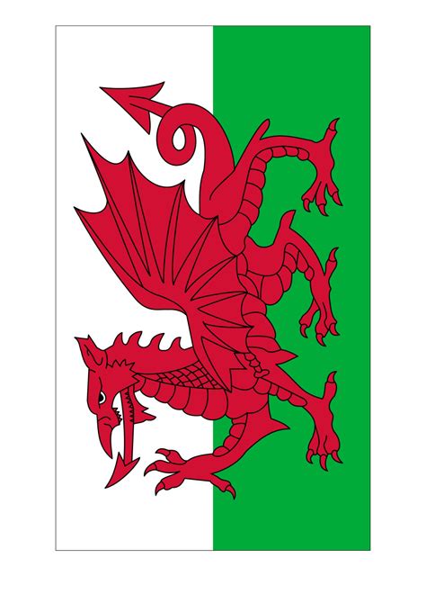 The flag was granted official status in 1959, but the red dragon itself has been associated with wales for. Wales Flag | Templates at allbusinesstemplates.com