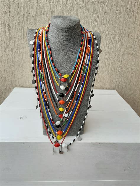 Maybe you would like to learn more about one of these? SALE Masai wedding necklace, African beaded jewelry ...