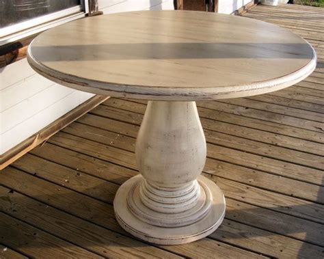 42 Inch Round Pedestal Table Huge Tear Drop Pedestal Solid Wood