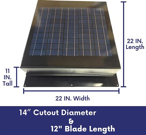 Remington Solar 20 Watt Roof Mount Solar Attic Fan Review Electricity
